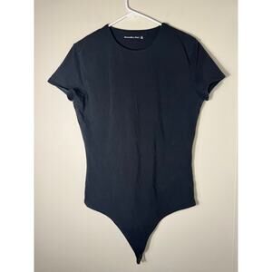 Abercrombie & Fitch Short Sleeve Black Bodysuit Size XL